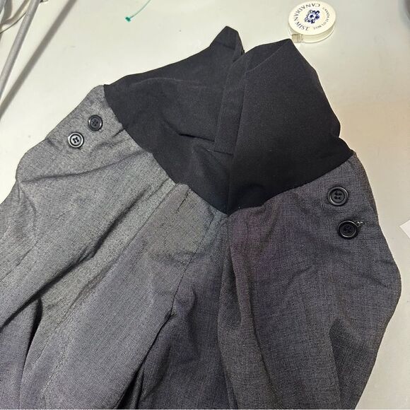 Motherhood Maternity Secret Fit Belly Wide Leg Pants Charcoal Gray size SP - Picture 4 of 6